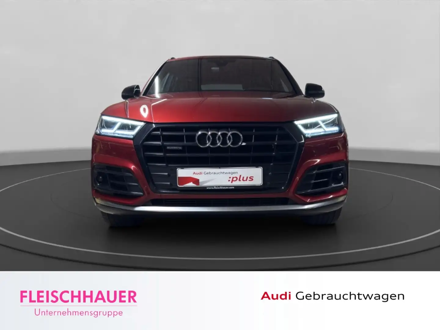 Audi Q5 50 TDI quattro LED+ACC+NAVI+RFK+SHZ+STDHZ+LEDER Rot - 2