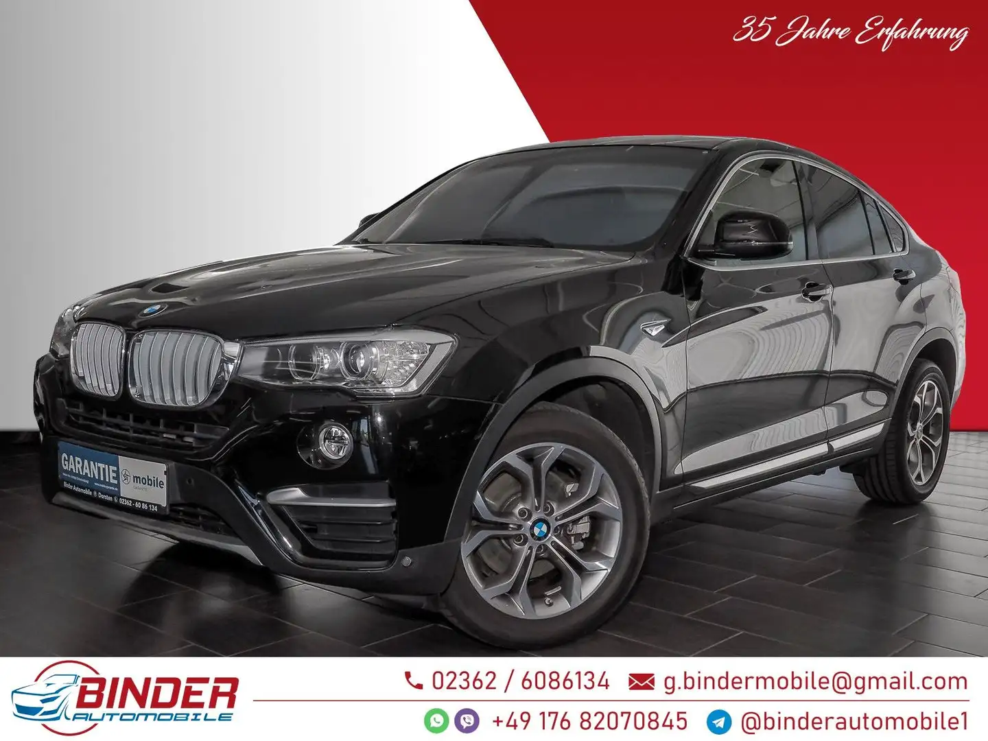 BMW X4 xDrive 20d*UNFALLFREI*INSPEKTION*GARANTIE*TOP Schwarz - 1