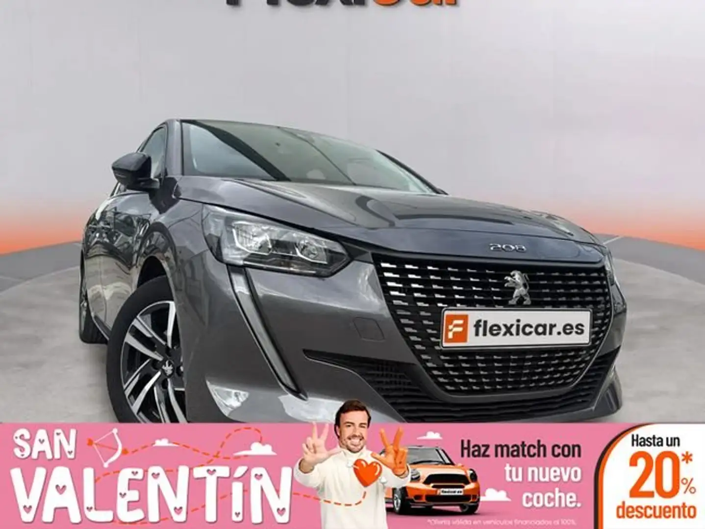 Peugeot 208 1.2 Puretech S&S Active Pack 100 Gris - 1