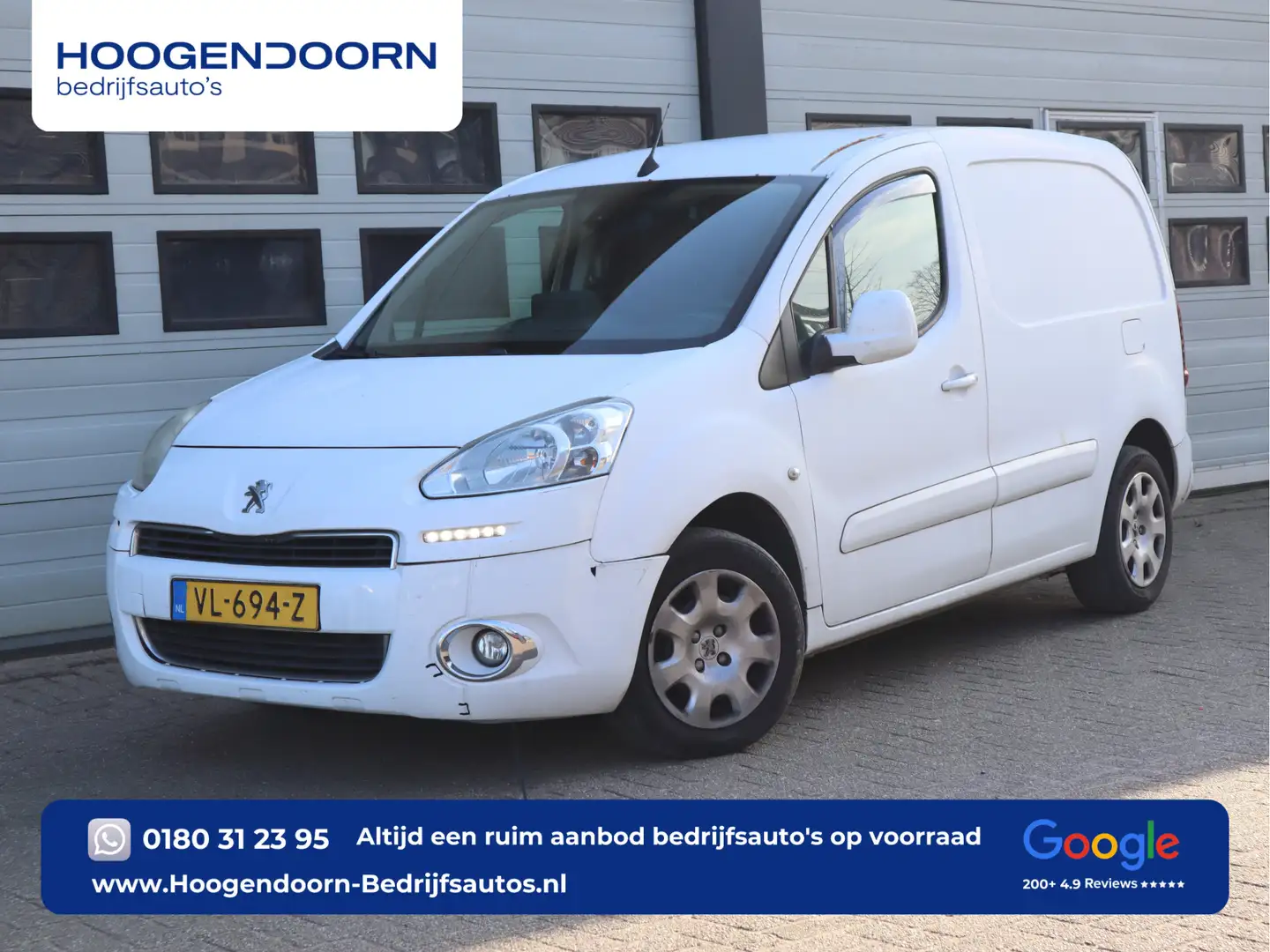 Peugeot Partner 1.6 e-HDI Automaat Navteq - Trekhaak - Clima - Cru Wit - 1