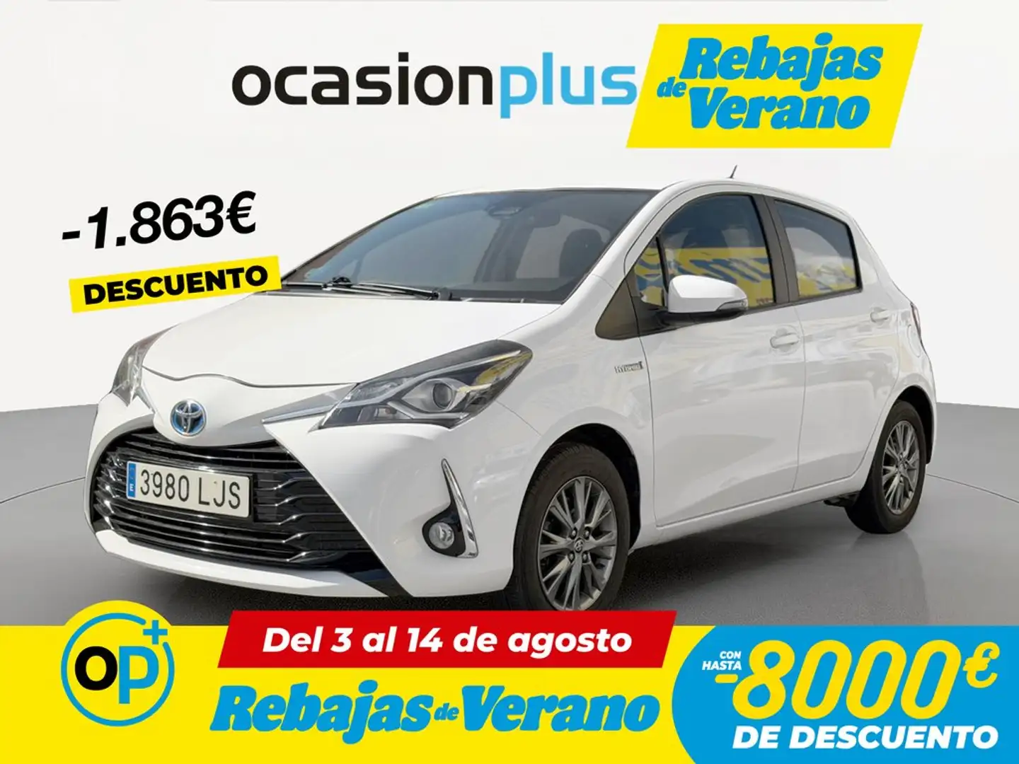 Toyota Yaris 100H 1.5 Active Blanco - 1