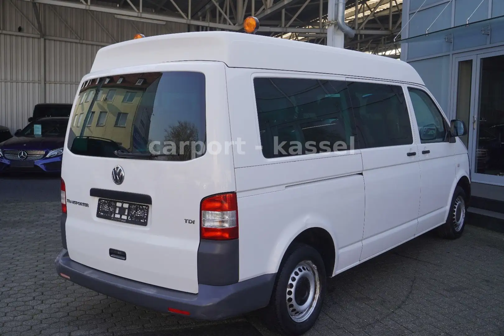 Volkswagen T5 Transporter T5  Bus Lang Hochdach/9-Sitze/Klima/Rampe Weiß - 2