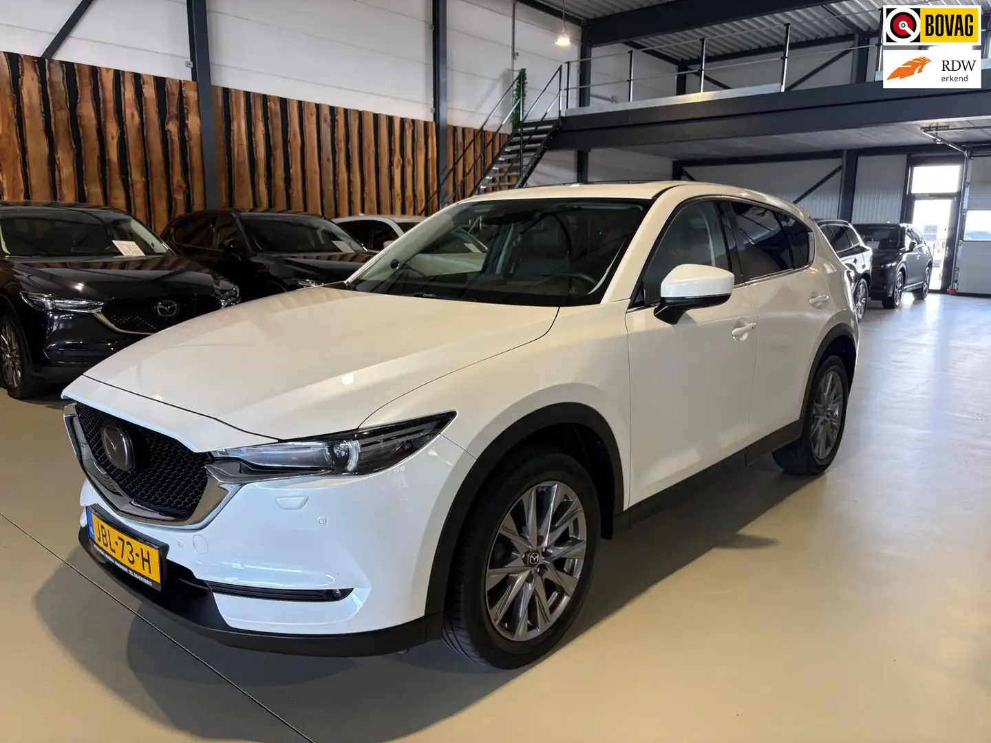 Mazda CX-5 2.5 SkyActiv-G 194 Signature AWD leder schuifdak a Weiß - 1