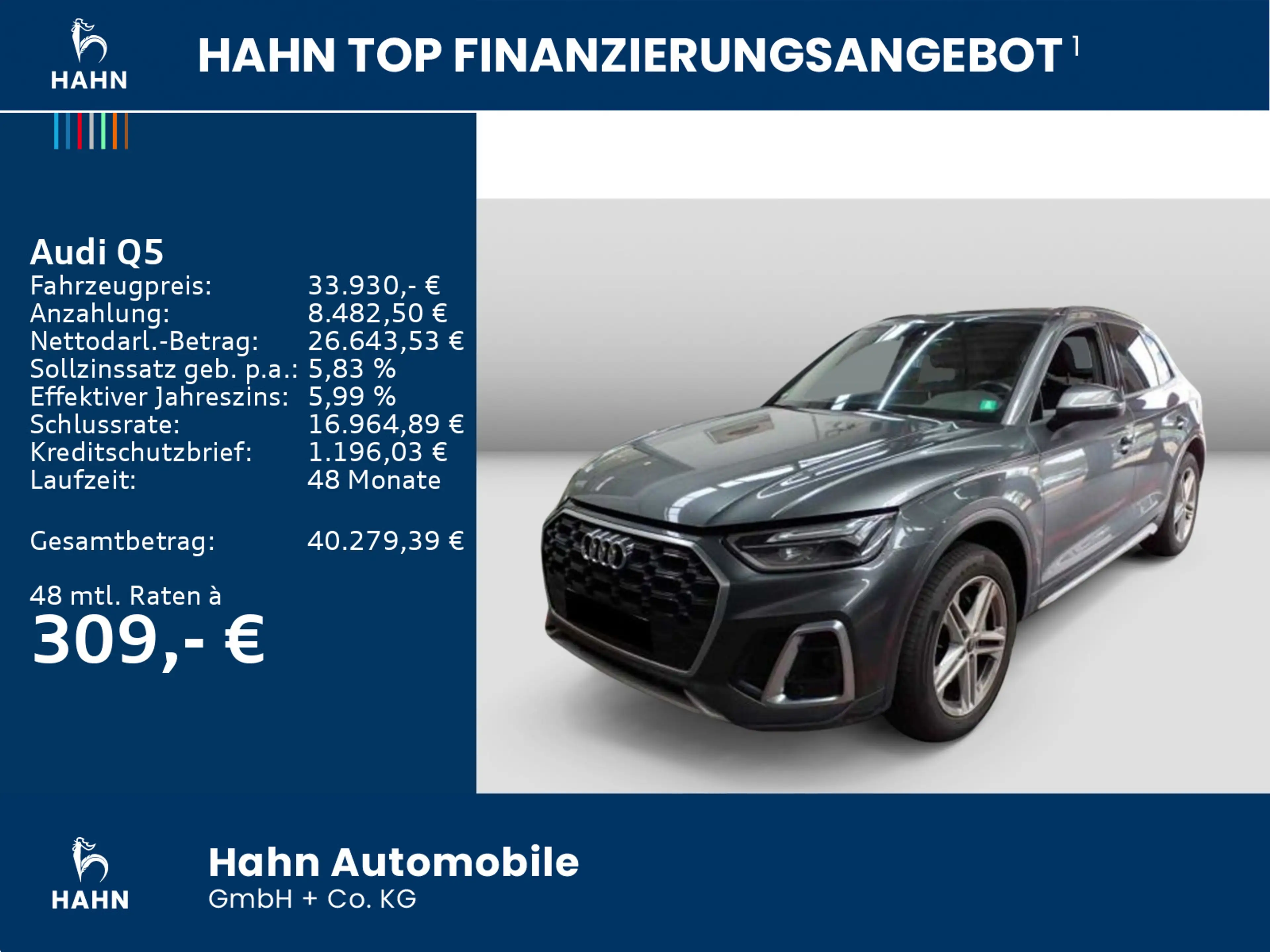 Audi Q5 50TDI S line qu S-trc AHK Tempo PDC Navi — photo 2