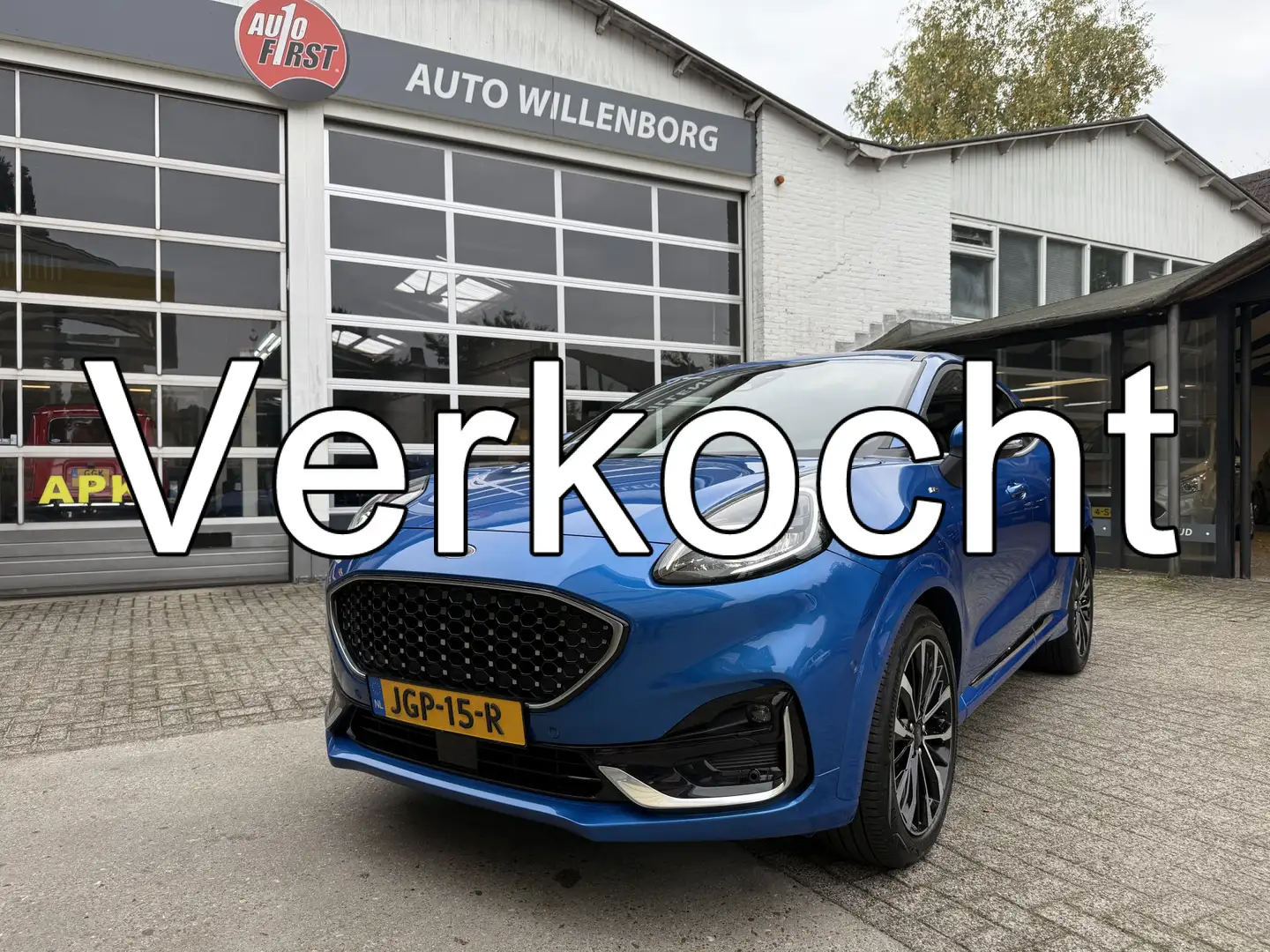 Ford Puma 1.0 EcoBoost Hybrid ST-Line Vignale 155PK Blauw - 1
