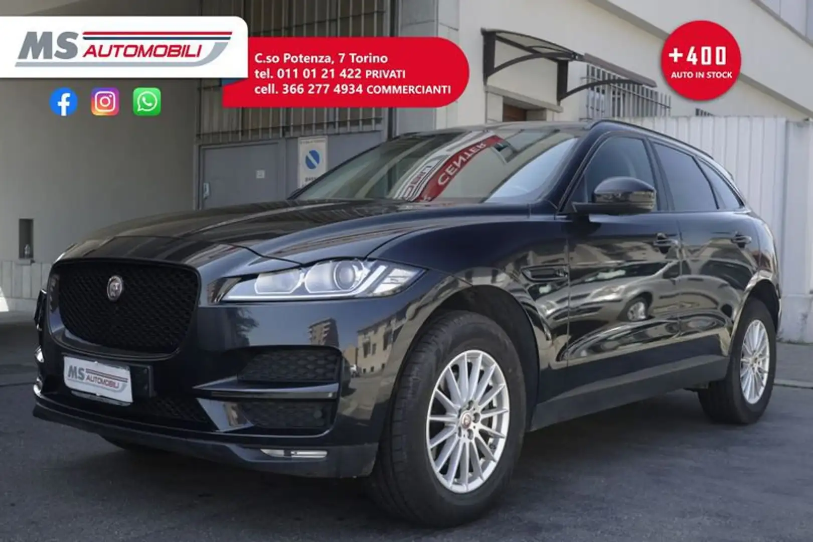 Jaguar F-Pace Jaguar F-Pace 2.0d 180 CV AWD aut. MOTORE ROTTO U Nero - 1
