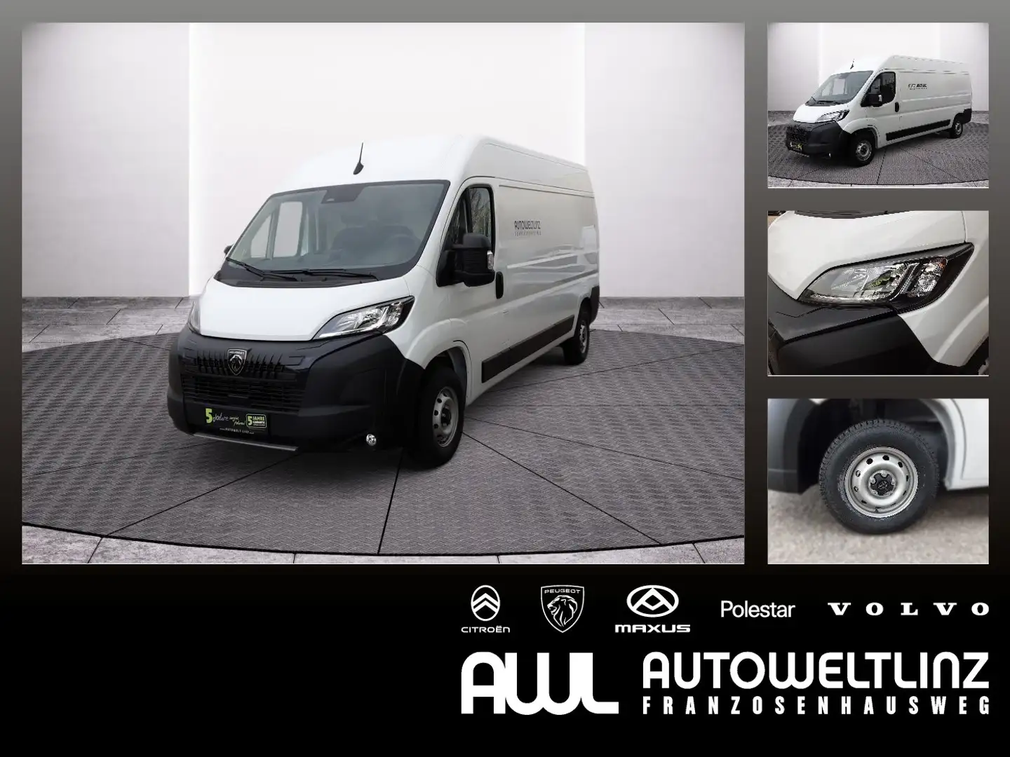 Peugeot Boxer 33 L3H2 BlueHDi 140 Netto EUR 31.075,- Weiß - 1