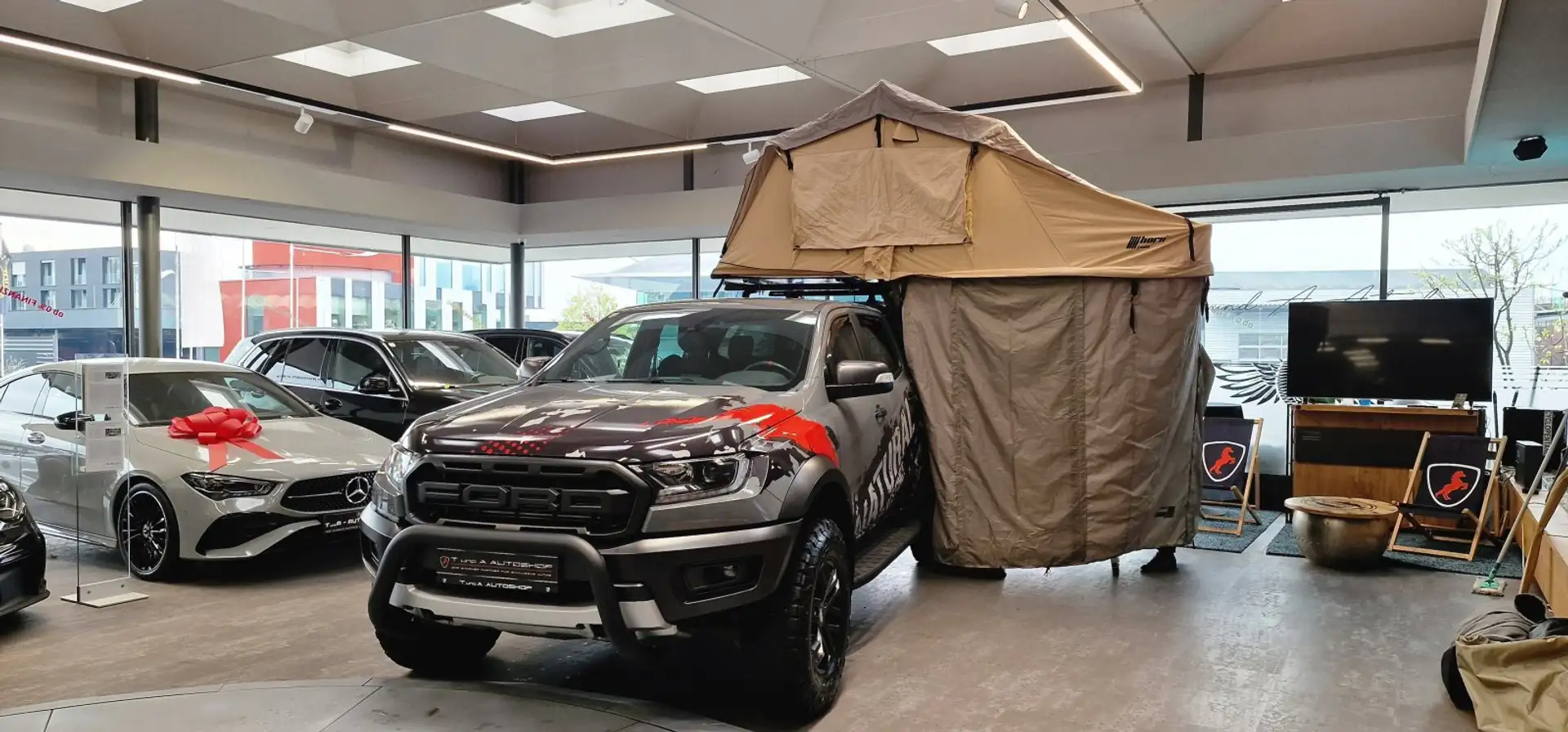 Ford Sonstige Raptor 4x4 Aut. *Dachzelt mit Vorzelt*Kamera*Stand Schwarz - 2