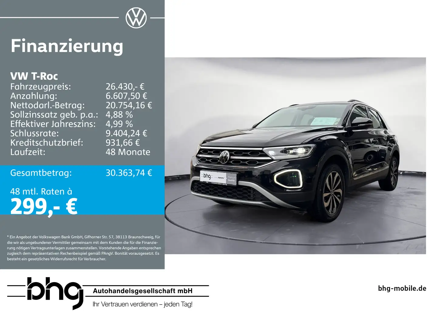 Volkswagen T-Roc 1.5 TSI OPF DSG Style Noir - 1