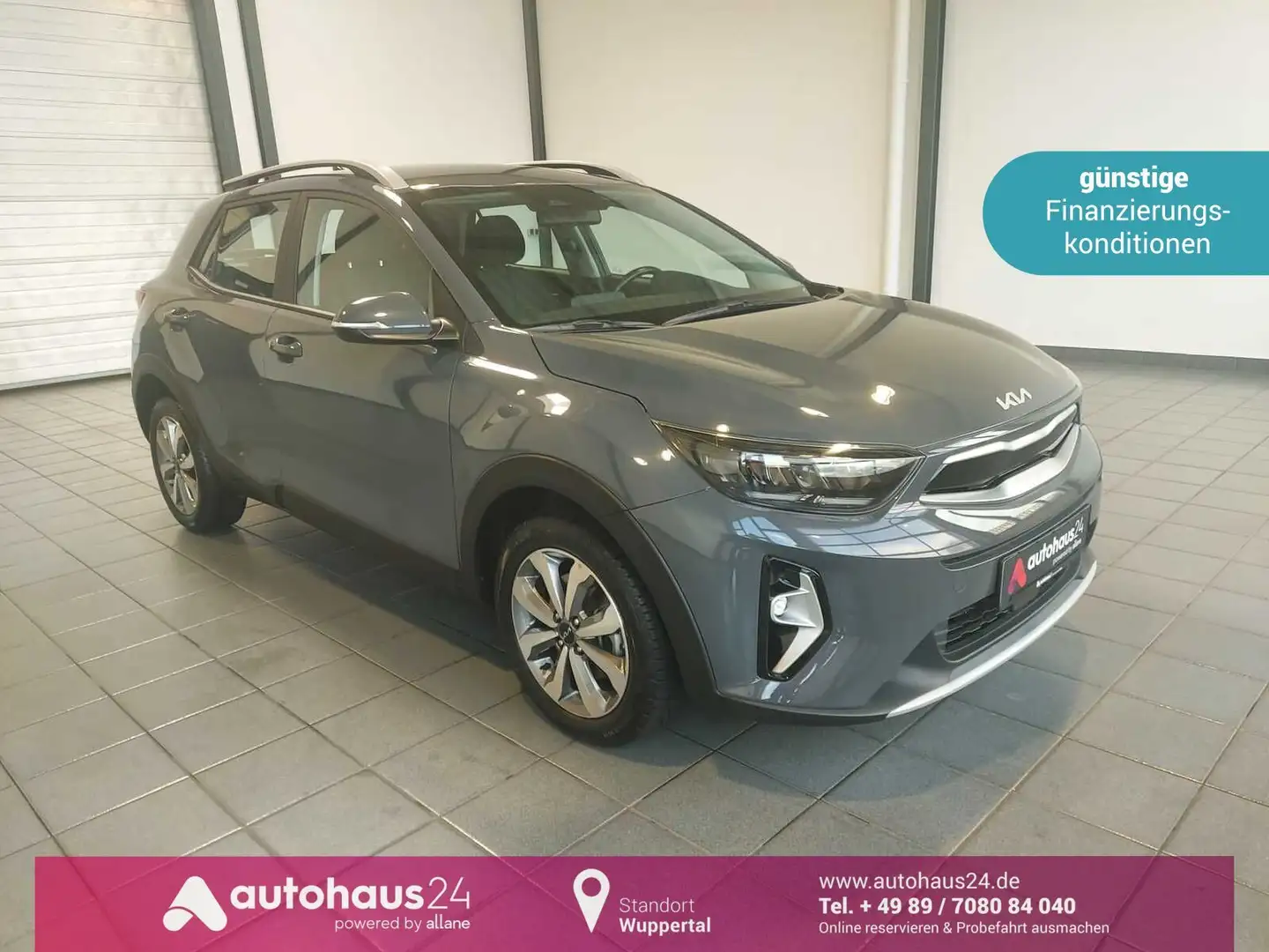 Kia Stonic 1.0 T-GDI Vision Sithzg|PDC|CarPlay Grau - 1