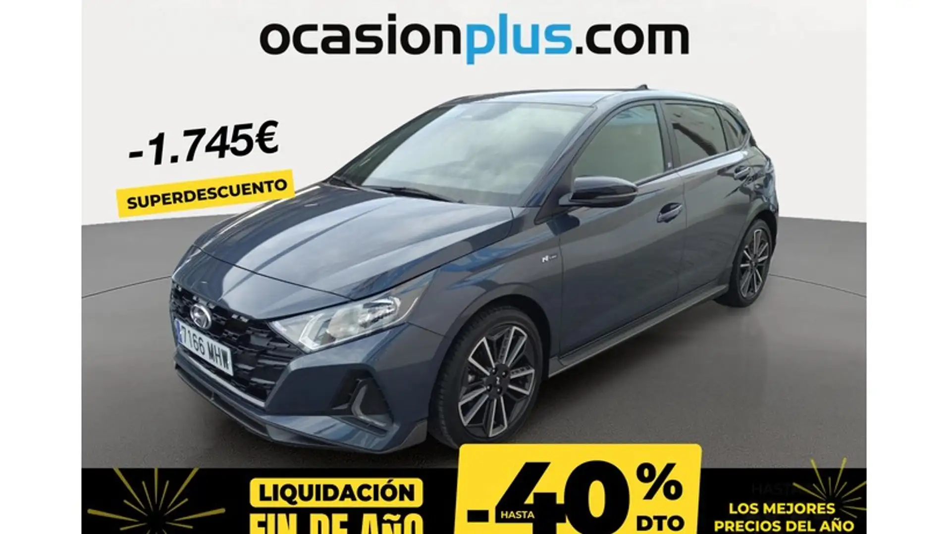 Hyundai i20 1.2 MPI Nline 30 Aniversario Gris - 1