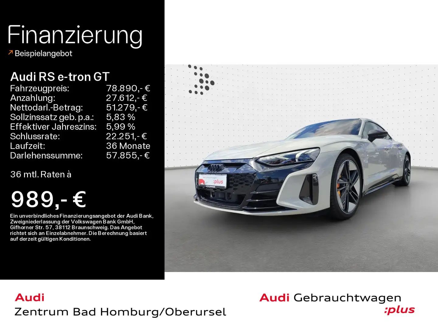 Audi RS e-tron GT quattro*Navi*Matrix*B&O*HUD*PDC*Pan Grijs - 1