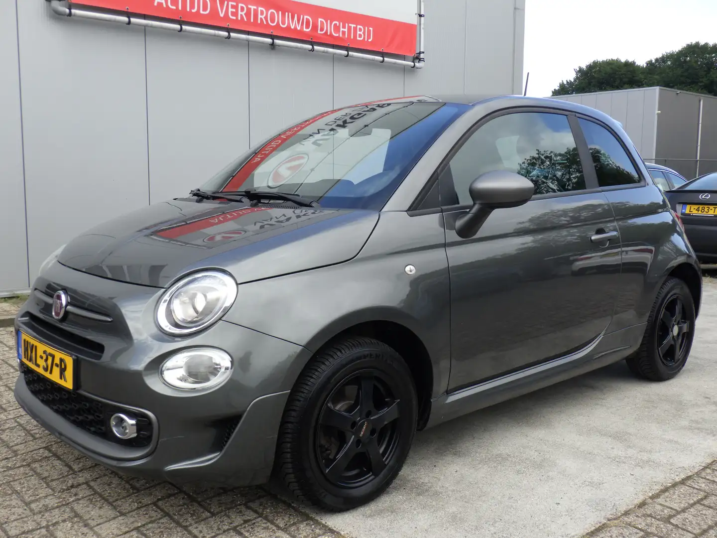 Fiat 500 1.2 Sport, Cruise Control, Airco, PDC, Facelift! Grau - 2