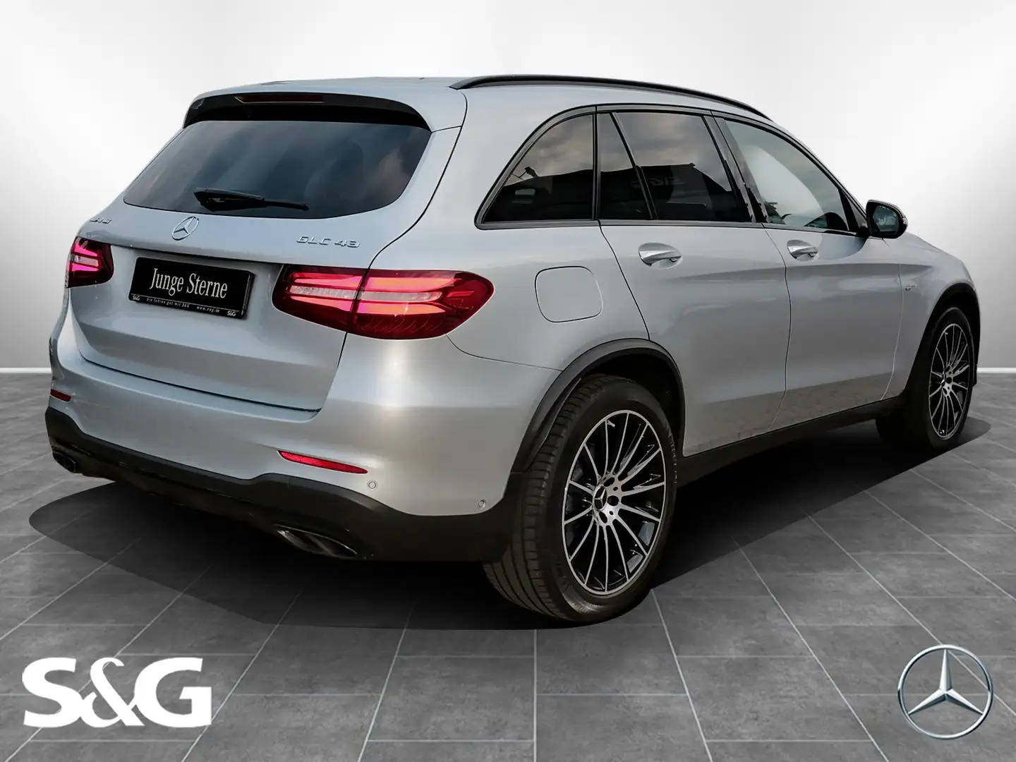 Mercedes-Benz GLC 43 AMG 4M+PANO+20 ZOLL+DISTRONIC+HIFI+LED Srebrny - 2