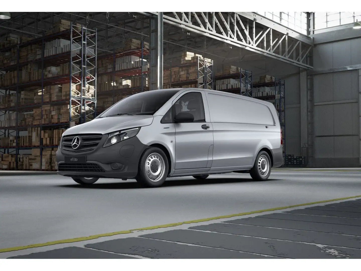 Mercedes-Benz Vito e  112 Kasten Extralang Long Range Klima Silber - 1