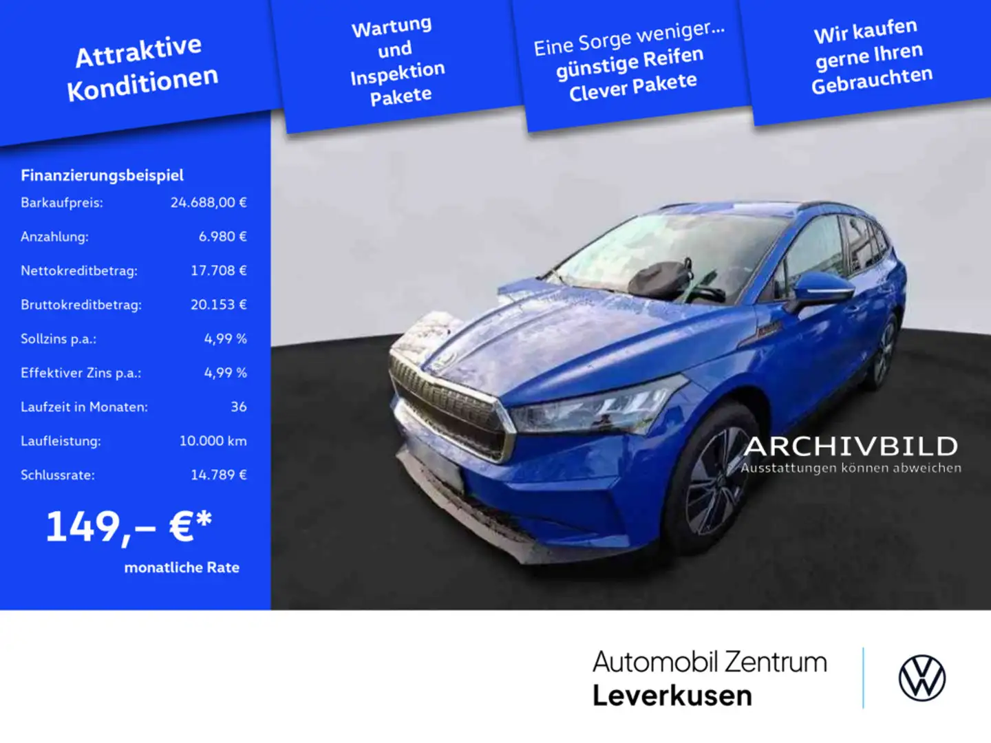 Skoda Enyaq iV Loft LEDER LED CARPLAY VIRT Schwarz - 1