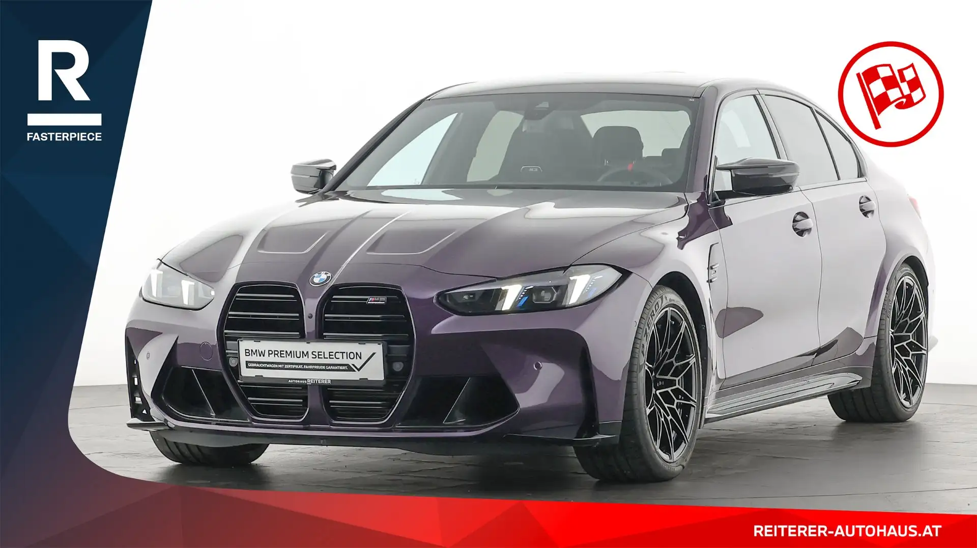 BMW M3 Competition M xDrive *Adaptives M Fahrwerk *Klimatisierte Sportsitze Violett - 1