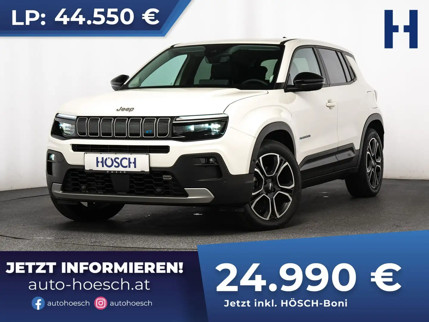 Jeep Avenger Summit 54 KWh LEDER JETZT ZUGREIFEN! Weiß - 1