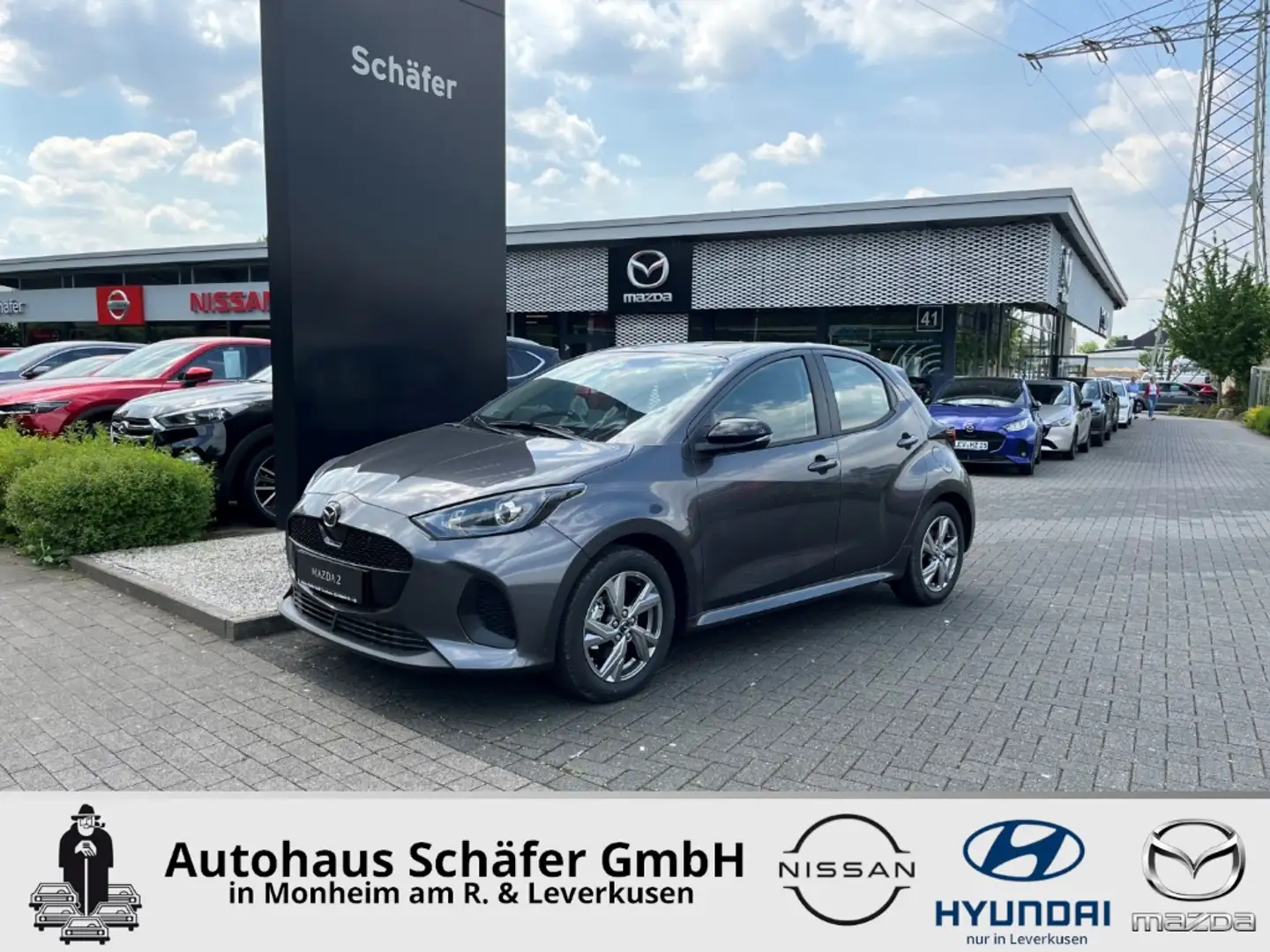 Mazda 2 EXCLUSIVE-L. 1.5L VVT-i 116PS e-CVT Blendfreies Fe Grau - 1