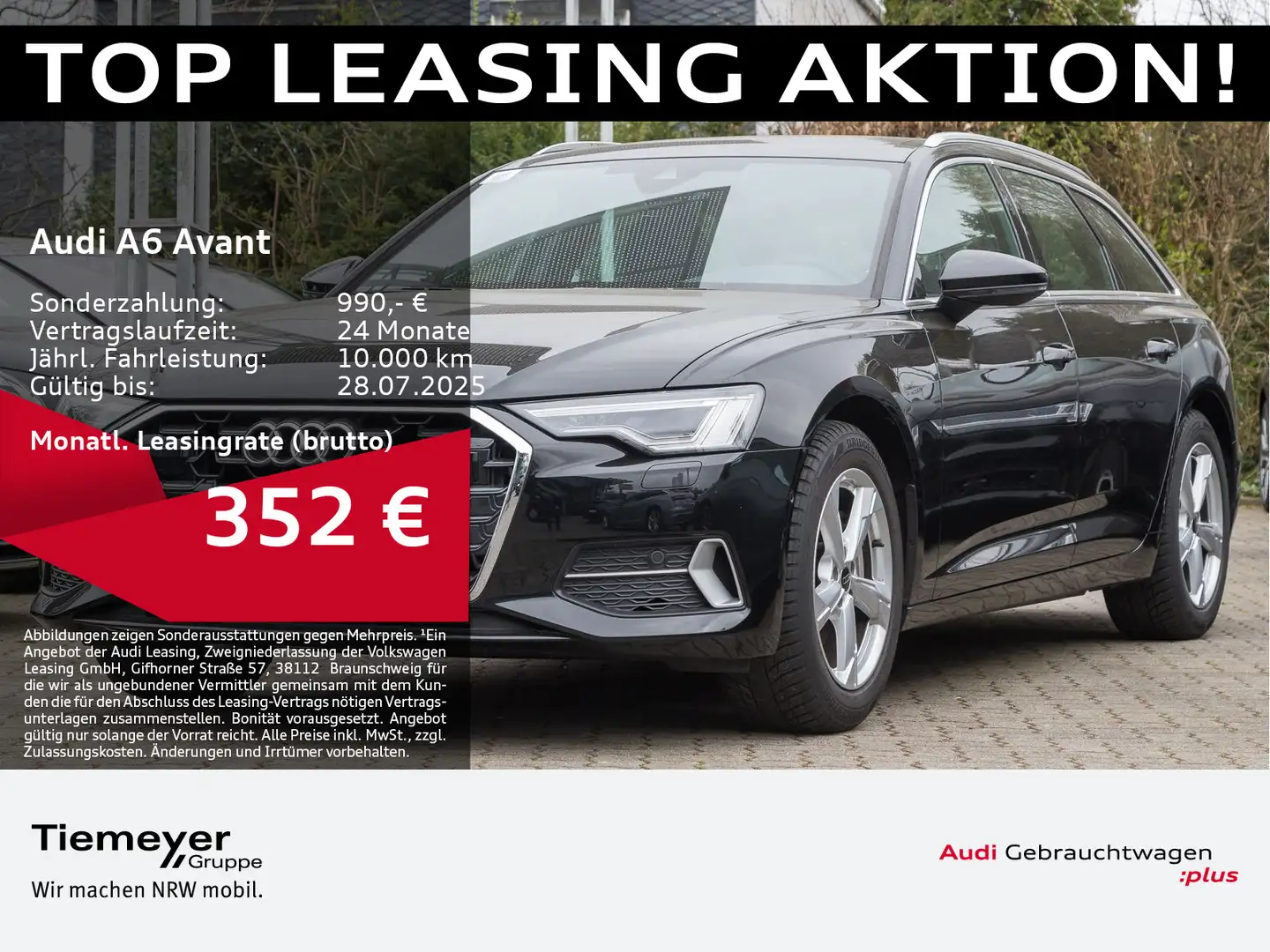 Audi A6 45 TFSI ADVANCED PANO MATRIXALCANTARA Schwarz - 1