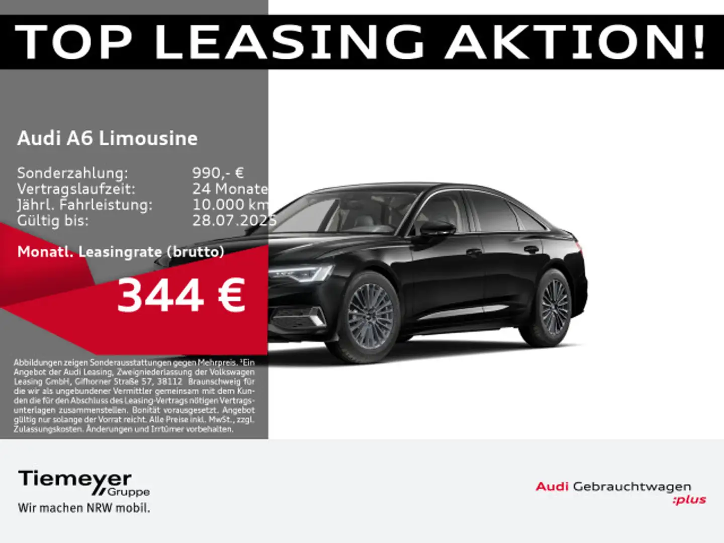 Audi A6 40 TDI Q ADVANCED 360° AFA PANO KLI Schwarz - 1