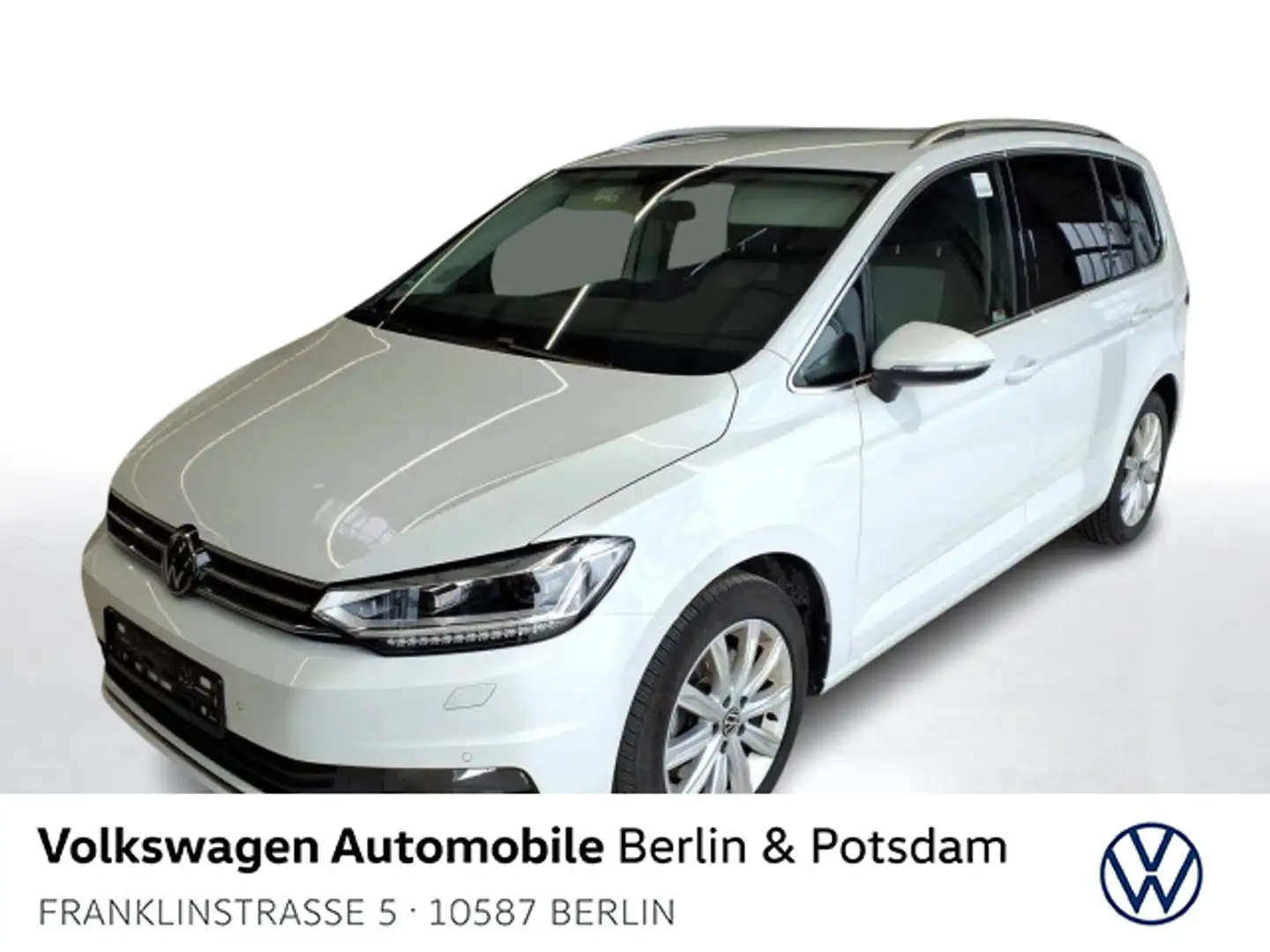 Volkswagen Touran 2.0 TDI DSG Highline 7-Sitzer AHK Kamera Weiß - 1