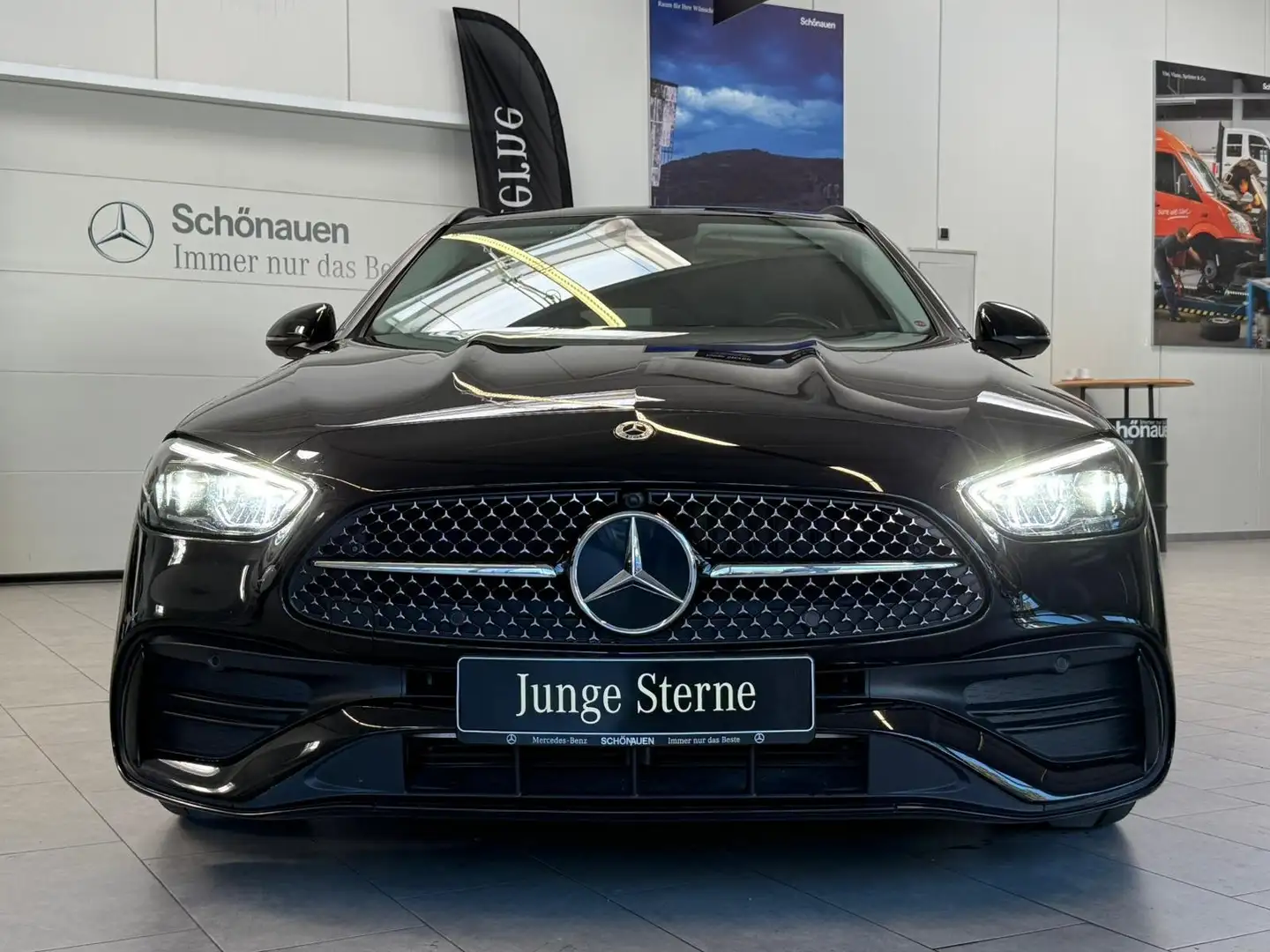 Mercedes-Benz C 220 d T AMG PANO+NIGHT+AHK+KAMERA+TOTW+LED+DAB Schwarz - 2