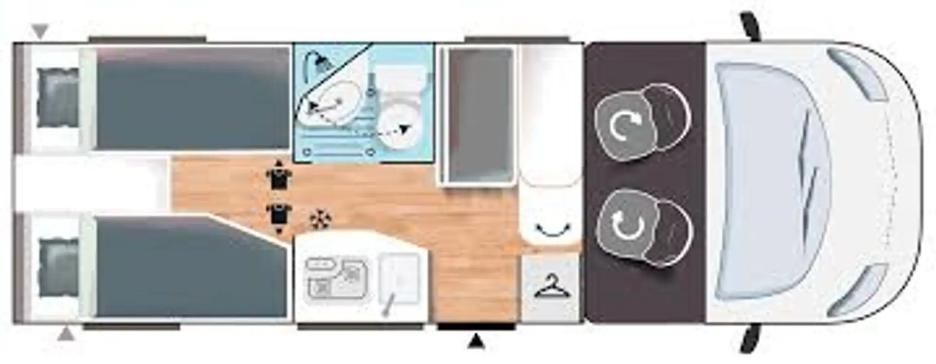 Chausson Teilintegriert S 697GA Automatik, Gebraucht Weiß - 2