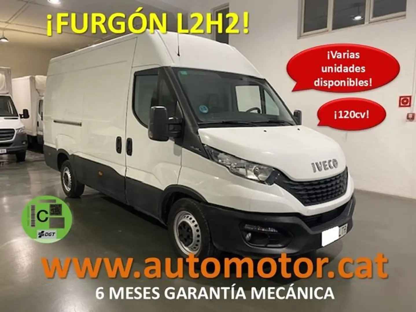 Iveco Daily Furgón 35S12 V 3520L H2 12.0 116 Blanco - 1