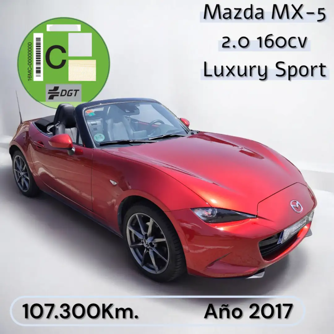 Mazda MX-5 2.0 Luxury Sport Soft Top Rojo - 2