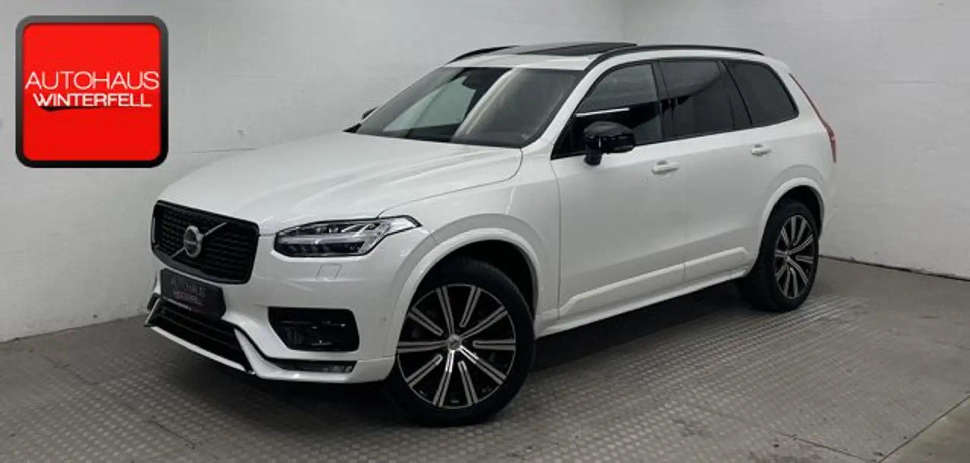 Volvo XC90 B5 D AWD Plus Dark 7SITZ+PANO+AHK+360+H&K+ Weiß - 1