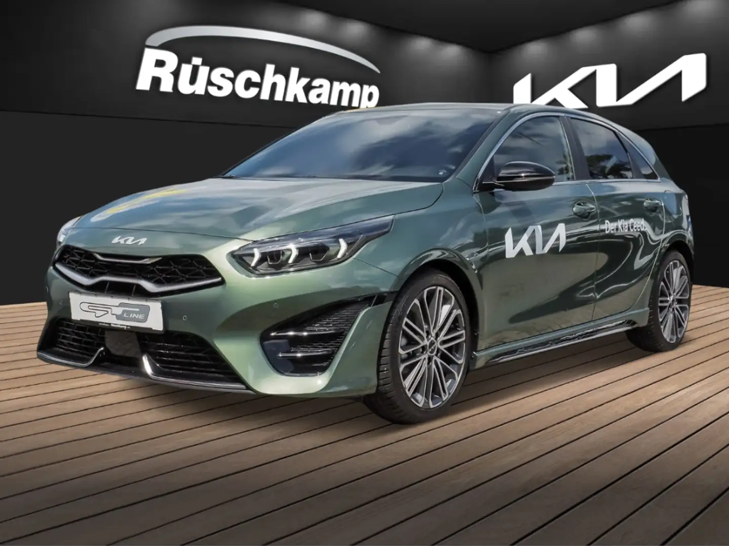 Kia Ceed / cee'd GT-Line 1.5 T-GDI Bastuck Navi 18 Zoll Leder Grün - 1