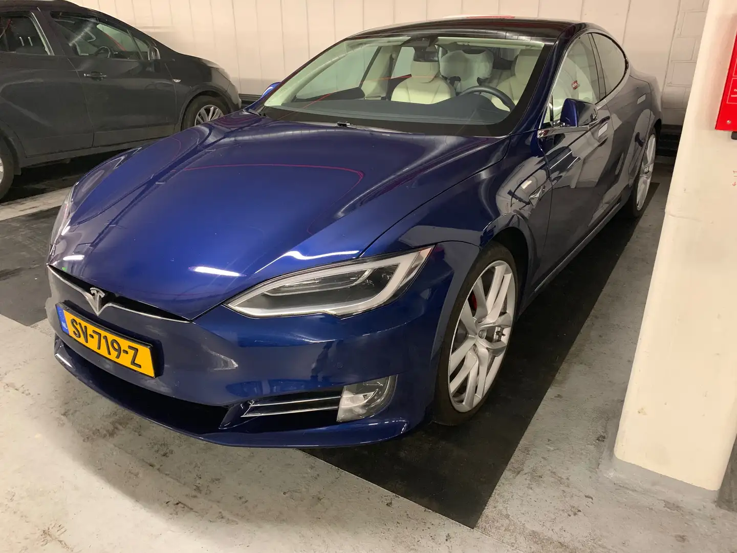 Tesla Model S P100D Ludicrous+ Bleu - 2
