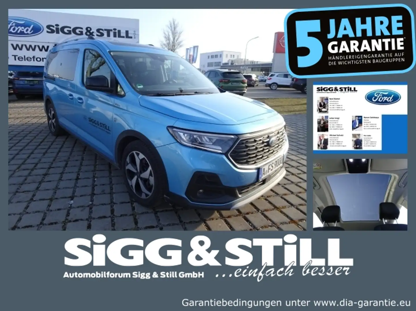 Ford Grand Tourneo Connect Active 2.0 7-SITZER*PANO Blau - 1