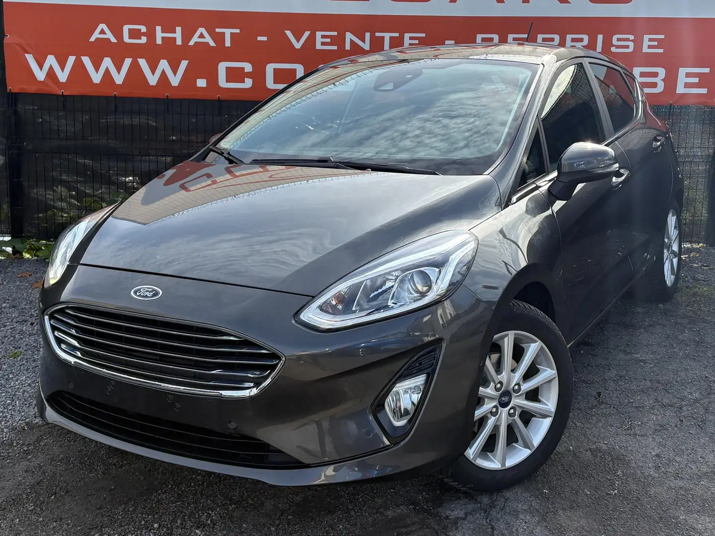 Ford Fiesta 1.0 EcoBoost Titanium - EU6 - GARANTIE 1AN - Gris - 1