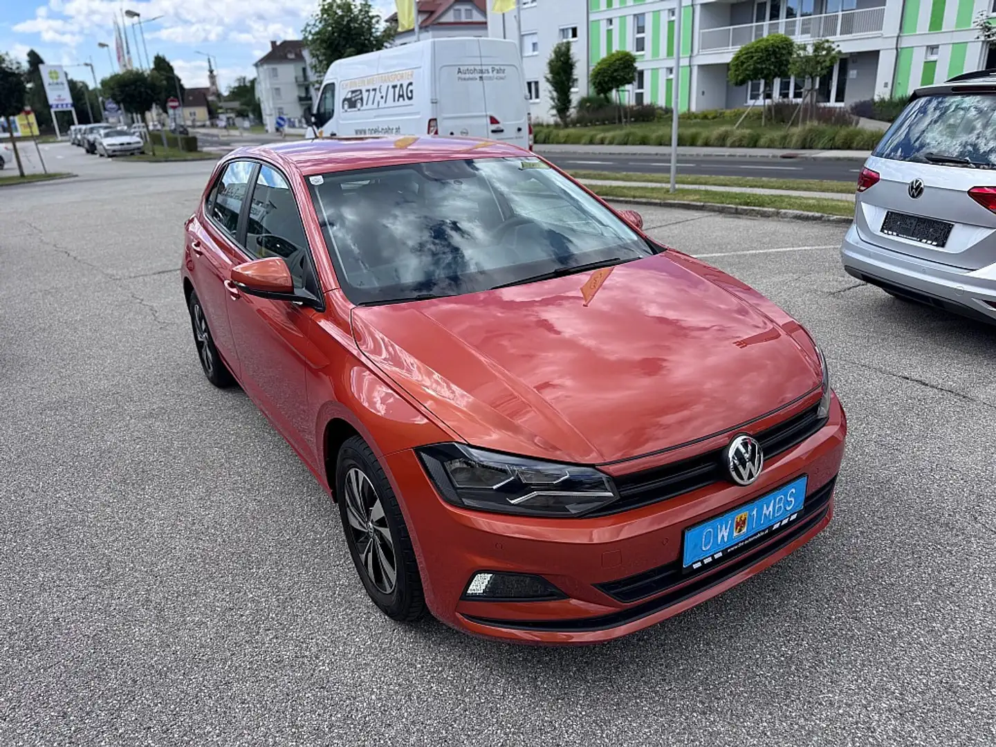 Volkswagen Polo 1,0 **1. Besitz-Alu-Tempomat-Apple Carplay** Orange - 1