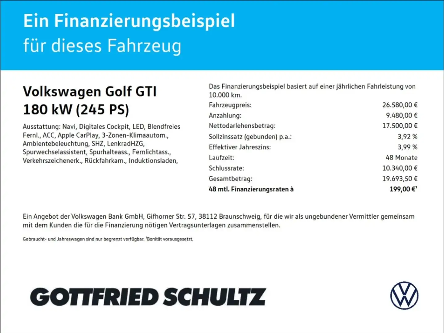 Volkswagen Golf GTI 2.0 TSI DSG LED NAVI KAMERA SHZ PDC Grau - 2