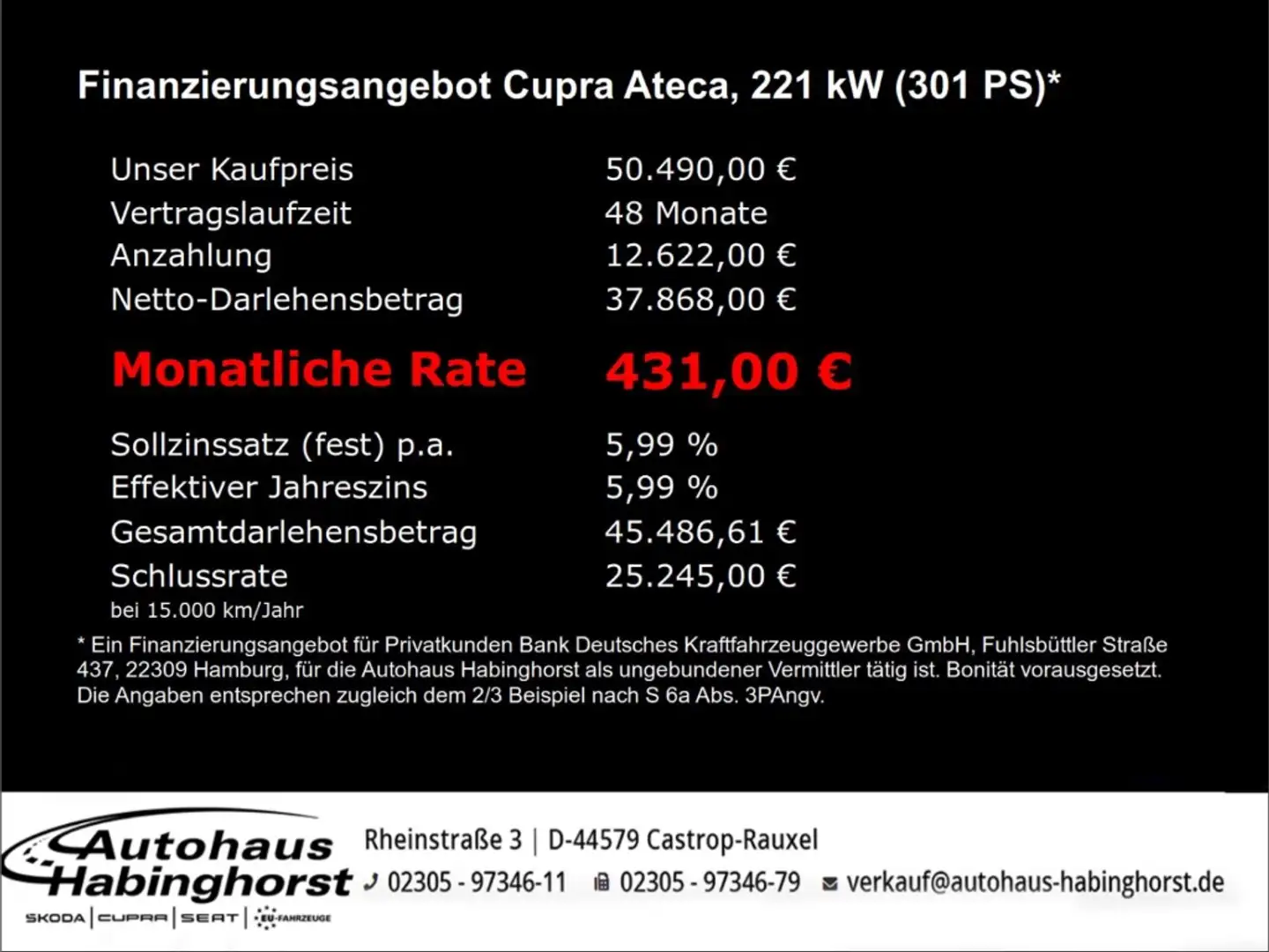 CUPRA Ateca 2.0 TSI DSG 4Drive Tribe Edition 360 AHK DCC Kessy Verde - 2