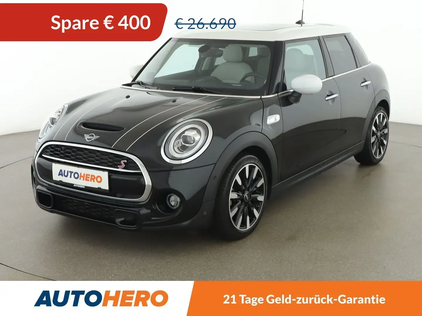 MINI Cooper S Cooper S Aut. *LED*HUD*CAM*NAVI*PANO*H/K*TEMPO* Schwarz - 1