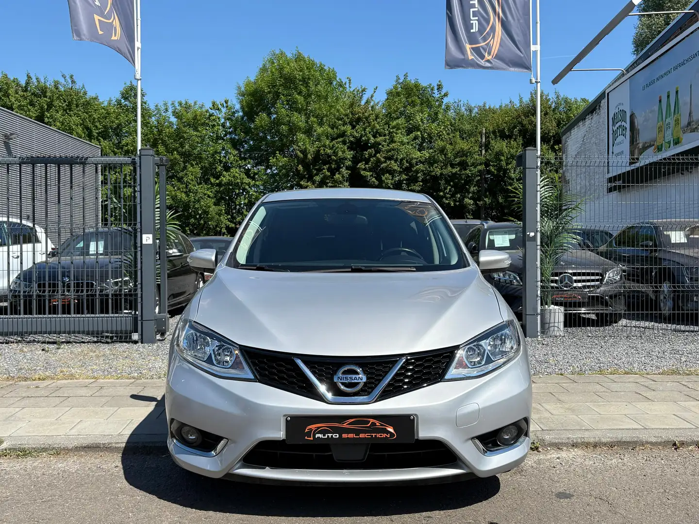 Nissan Pulsar 1.2i-NAVI-KEYLESS-ANGLES MORTS-EURO6-LANE ASSIST Argent - 2