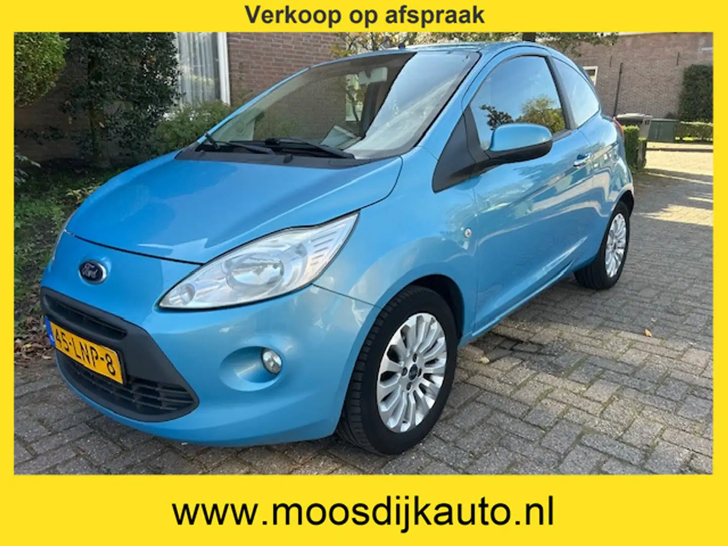 Ford Ka/Ka+ 1.2 Titanium X 1e eig/ Airco/ Lm. velg/ Orig NL au Blauw - 1