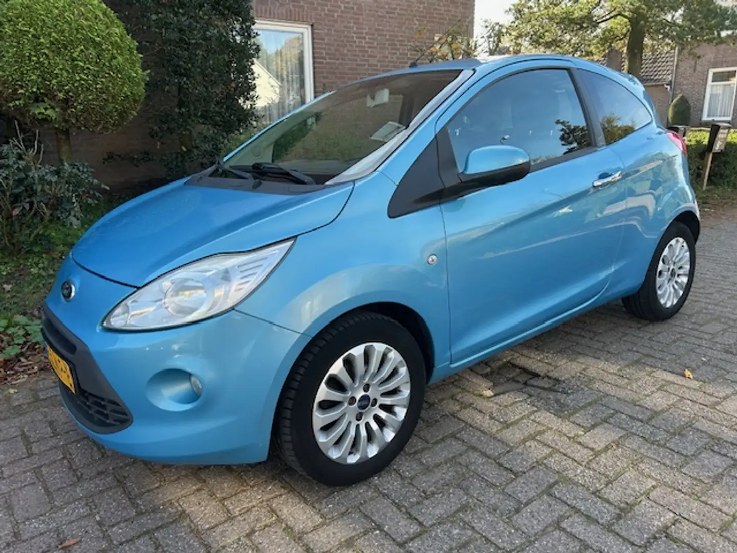 Ford Ka/Ka+ 1.2 Titanium X 1e eig/ Airco/ Lm. velg/ Orig NL au Blauw - 2