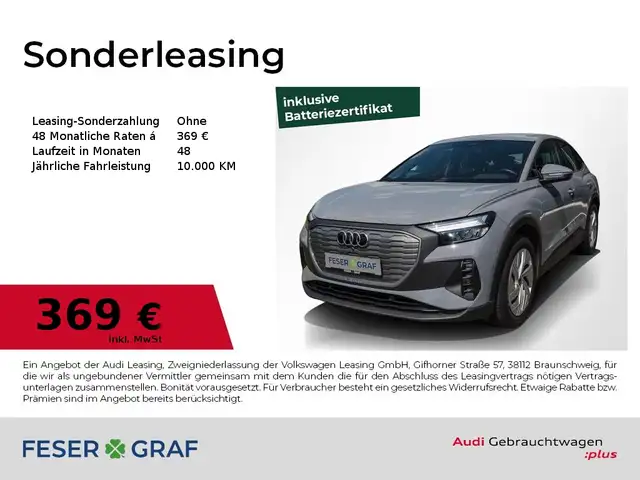 Audi Q4 e-tron SB 35 e tron 125 kW/LED/Standklima/PDC