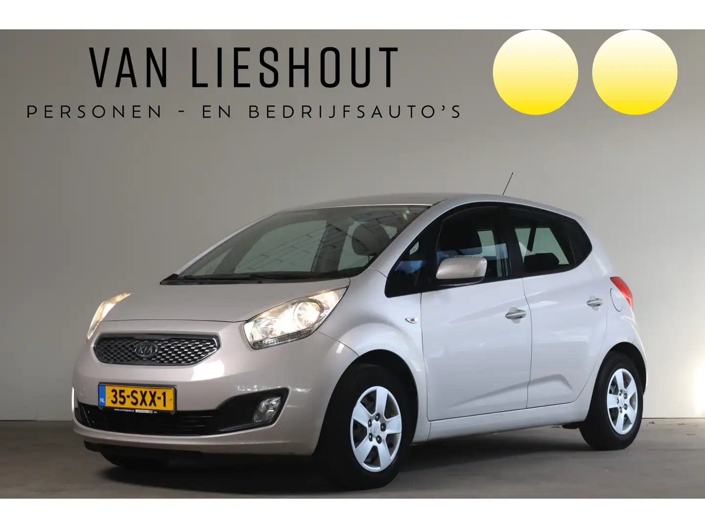 Kia Venga 1.4 CVVT Seven - NL- Auto!! Navi I Airco I Cruise Beige - 1