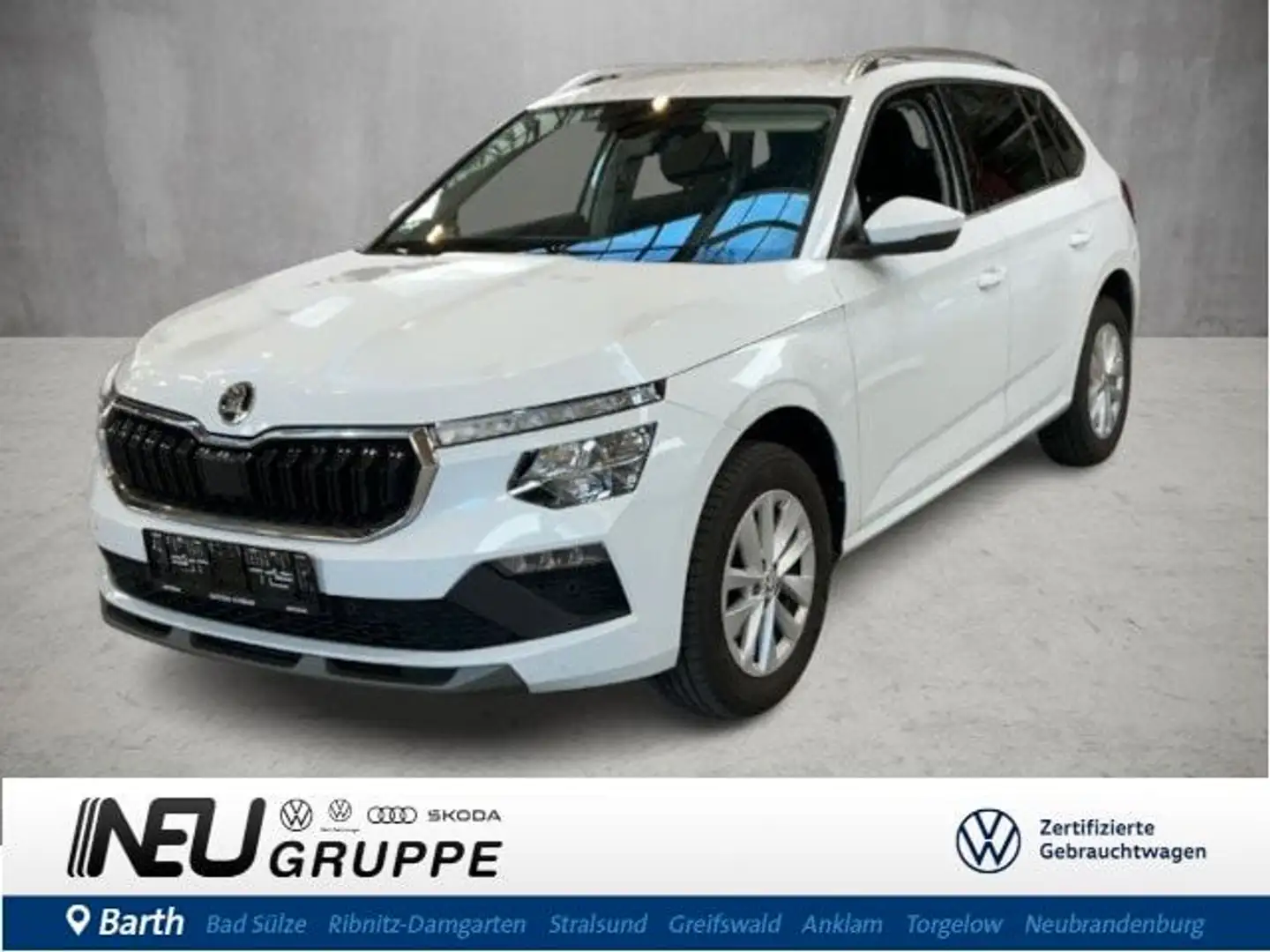Skoda Kamiq Selection 1.0 TSI DSG ACC RFK S+LHZG Weiß - 1