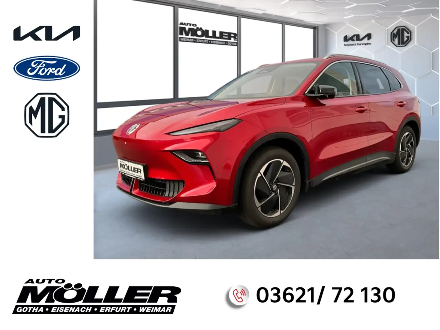 MG MGS5 EV Luxury Long Range Navi Leder 360°LED WP Rot - 1