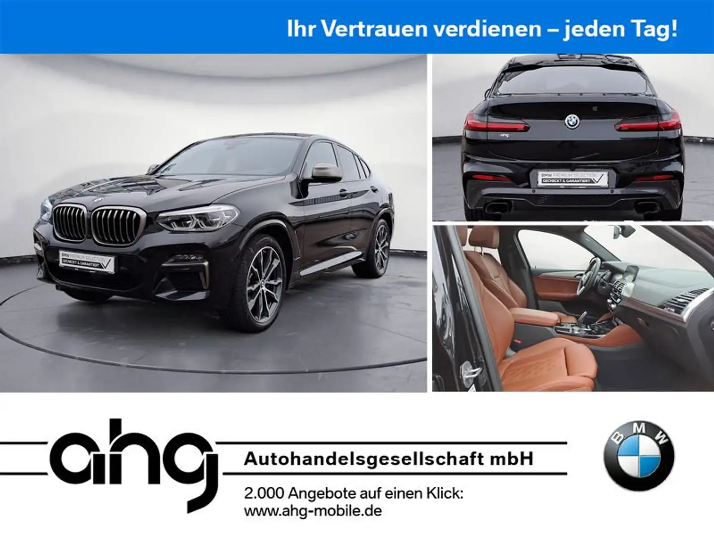 BMW X4 M i Innovationsp. Sport Aut. Panorama RFT Fekete - 1