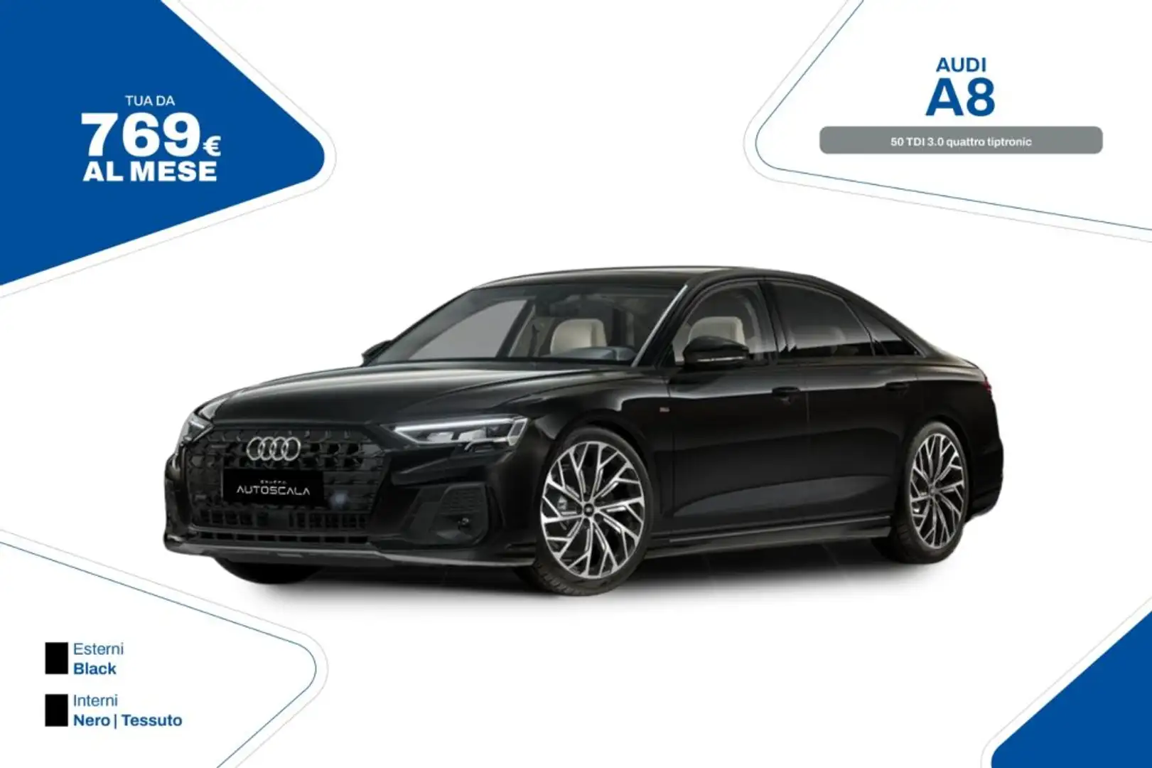 Audi A8 50 TDI 3.0 quattro tiptronic Noir - 1