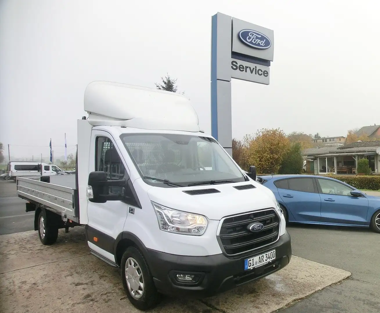 Ford Transit Pritsche 350 L4/Spriegel+Plane/HU9.27 Blanc - 2