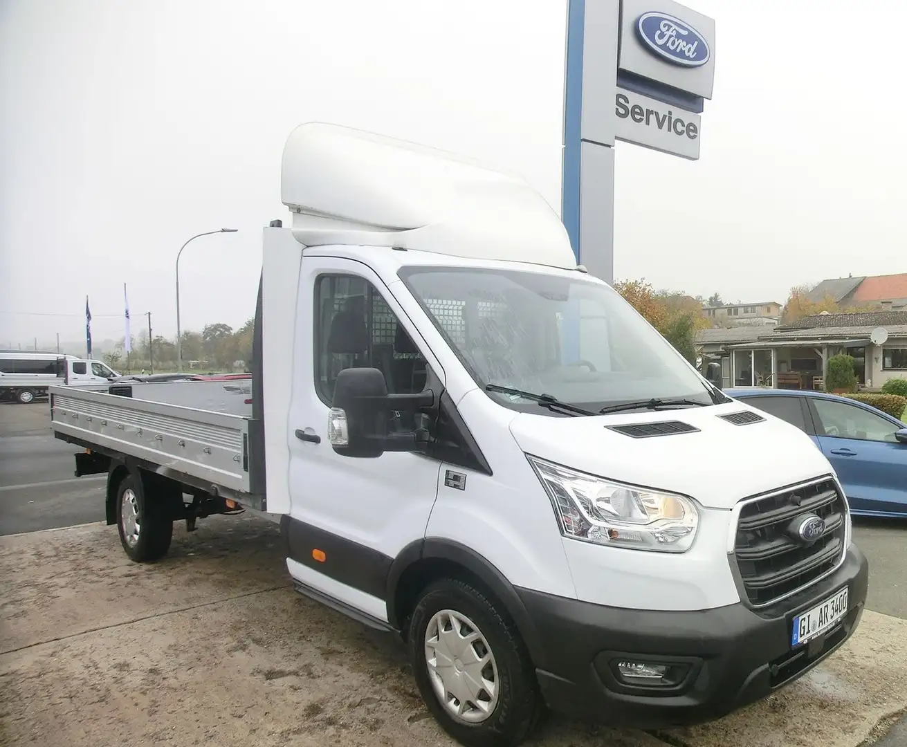 Ford Transit Pritsche 350 L4/Spriegel+Plane/HU9.27 Blanc - 1